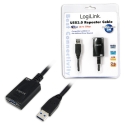 LogiLink 5.0m USB 3.0 M/F USB кабель USB 3.2 Gen 1 (3.1 Gen 1) 5 m USB A 5 Gbit/s Черный