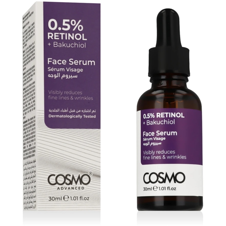 COSMO ADVANCED Retinool 0.5% + Bakuchiol Näoserver 30 ml