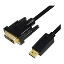 LogiLink CV0130 video cable adapter 1 m DisplayPort DVI Black LogiLink CV0130 video cable adapter 1 m DisplayPort DVI Black