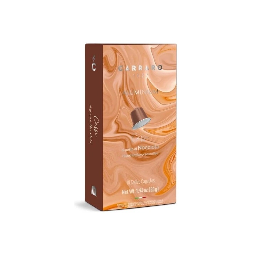 Carraro Nocciola CR52CANO10 Hazelnut Coffee Capsules, 10 pcs.