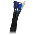 LogiLink KAB0006 kabeļu uzmava Melns LogiLink KAB0006 kabeļu uzmava Melns