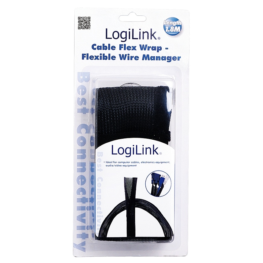 LogiLink KAB0006 kaapelisuojus Musta – 3