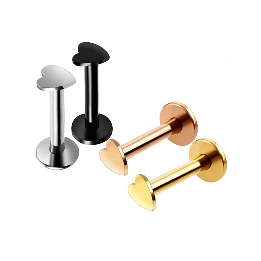 Troli Fabulous Stainless Steel Labret Heart – 2