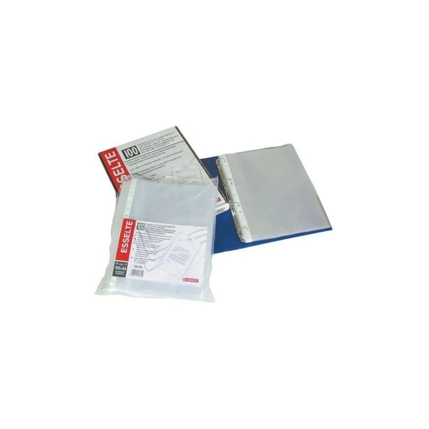 Esselte A4 48mic document sleeves for binders. 100 pcs (10K014B)