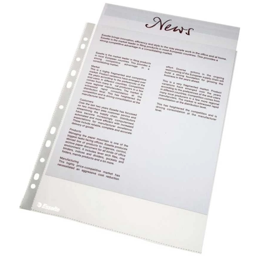 Esselte A4 48mic žirnių dokumentų rankovės. 100 vnt (10K014B) – 3