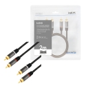LogiLink CA1204 audiokaapeli 2 m 2 x RCA Musta LogiLink CA1204 audiokaapeli 2 m 2 x RCA Musta