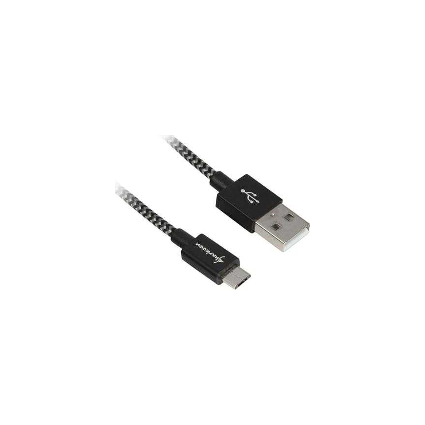 Sharkoon Cable USB 2.0 A-B micro black/grey 3.0m