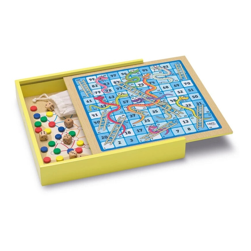 Cayro 30 Games Table Game (31 x 31 x 5.5 cm) Wood – 4