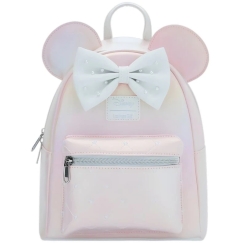 Lf Loungefly Loungefly Disney Minnie Mouse Rozā Pērļveida mugursoma 26cm