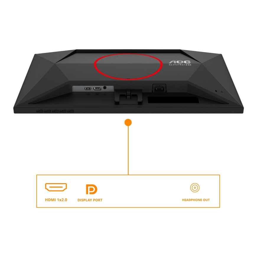 AOC G4 Q24G4RE monitori 60,5 cm (23.8") 2560 x 1440 pikseļi Quad HD LED Melns, Sarkans – 3
