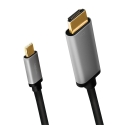 LogiLink CUA0101 cable gender changer USB 3.2 Gen1 Type-C HDMI-A Black, Grey LogiLink CUA0101 cable gender changer USB 3.2 Gen1 Type-C HDMI-A Black, Grey