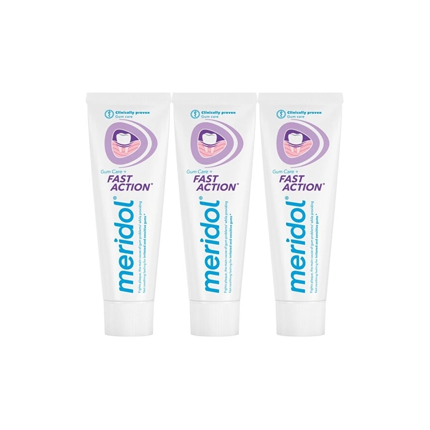Meridol Fast Action Toothpaste Trio - 75ml – 2