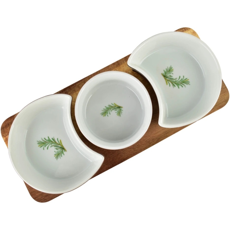 Mondex Since 1986 MODERN KITCHEN Laud kolme kausiga 8,5x42x/11x9,5x3,5cm (26,5x11x1,2cm) 2x150ml+1x120ml rosmariin – 5