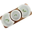 Mondex Since 1986 MODERN KITCHEN Laud kolme kausiga 8,5x42x/11x9,5x3,5cm (26,5x11x1,2cm) 2x150ml+1x120ml rosmariin Mondex Since 1986 MODERN KITCHEN Laud kolme kausiga 8,5x42x/11x9,5x3,5cm (26,5x11x1,2cm) 2x150ml+1x120ml rosmariin