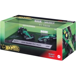 Mattel HOT WHEELS PREMIUM F1 Sauber Nico Hulkenbergi ja Gabriel Bortoleto autod (2 tk) (JMM92)