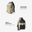tomtoc Navigator T24 Sling bag pleca soma, bežs tomtoc Navigator T24 Sling bag pleca soma, bežs
