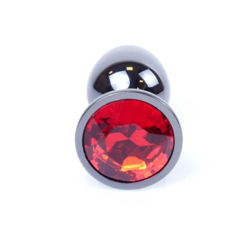 B Series Heavyfun Plug-Jewellery Dark Silver PLUG- Red – 2