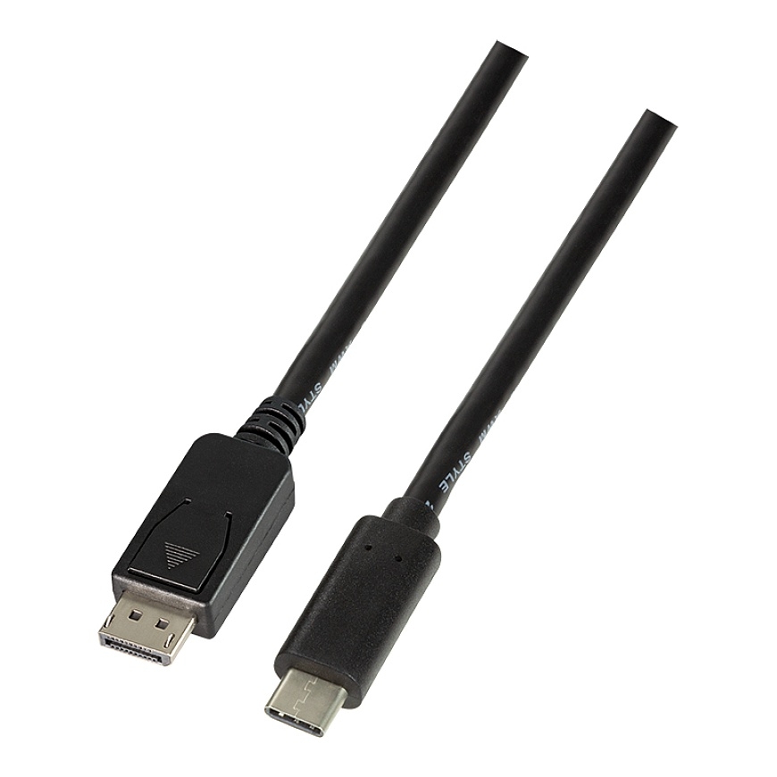 LogiLink UA0335 videokaabliadapter 1,8 m USB tüüp-C DisplayPort Must