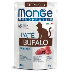 Monge Monge Katė Monoproteino Pakuotė Sterilizuotas Paštetas Bufalo 85 g