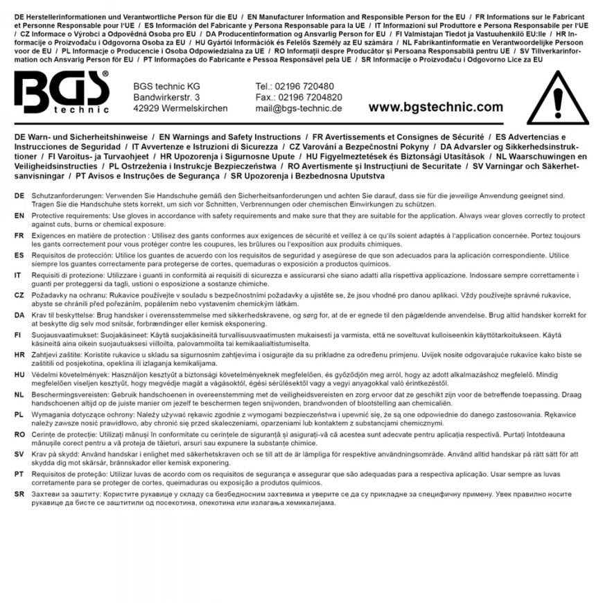 Bgs Technic Electric protective gloves | with natural latex insulation | size 11 (XXL) (35892) – 3