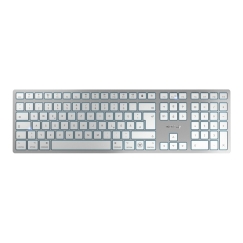 CHERRY KW 9100 SLIM FOR MAC клавиатура Универсальная USB + Bluetooth QWERTZ Немецкий Серебристый