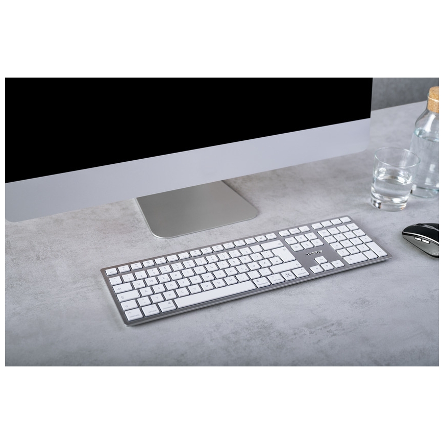 CHERRY KW 9100 SLIM FOR MAC клавиатура Универсальная USB + Bluetooth QWERTZ Немецкий Серебристый – 2