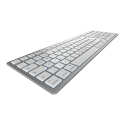 CHERRY KW 9100 SLIM FOR MAC keyboard Universal USB + Bluetooth QWERTZ German Silver CHERRY KW 9100 SLIM FOR MAC keyboard Universal USB + Bluetooth QWERTZ German Silver