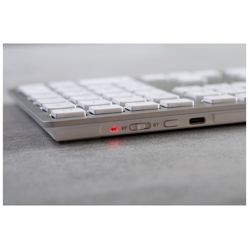 CHERRY KW 9100 SLIM FOR MAC klaviatuur Universaalne USB + Bluetooth QWERTZ Saksa keel Hõbe – 4
