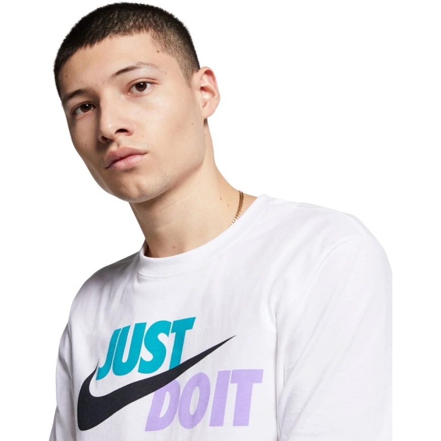 Nike Men's T-Shirt Tee Just Do It Swoosh White AR5006 101 (2XL) – 5