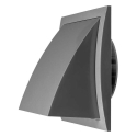 EUROPLAST VENT. HÄKKI PL. 148X153MM Ø100MM HARMAA EUROPLAST VENT. HÄKKI PL. 148X153MM Ø100MM HARMAA