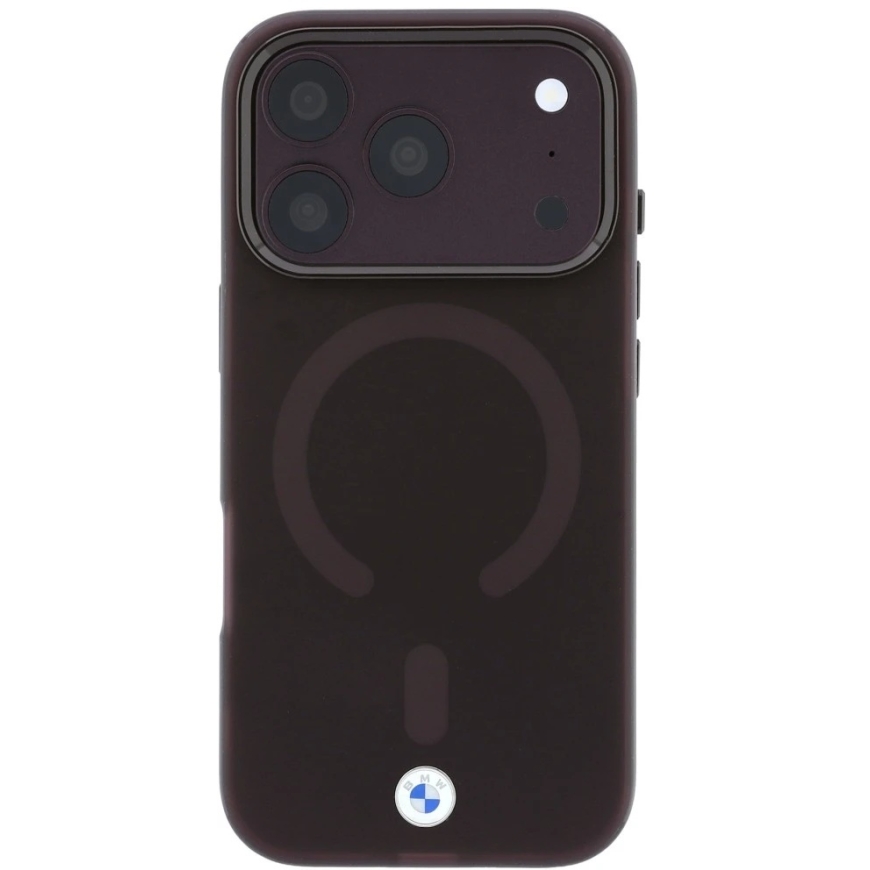 BMW Sign Frosted IML & Metal Logo MagSafe Case for iPhone 18 Pro Max / 17 Pro Max - Burgundy – 4