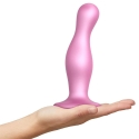 Rozā Strap-On-Me - Dildo Plug Curvy Metallic Sugar Rozā S Rozā Strap-On-Me - Dildo Plug Curvy Metallic Sugar Rozā S