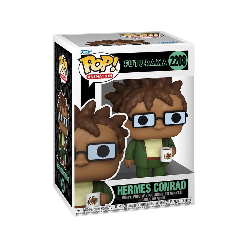 FUNKO POP! Avaimenperä: Futurama - Hermes Conrad, 9 cm
