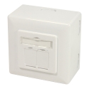 LogiLink NP0124 kontatkligzda 2 x RJ-45 Metālisks, Balts LogiLink NP0124 kontatkligzda 2 x RJ-45 Metālisks, Balts