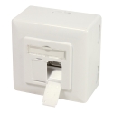 LogiLink NP0124 socket-outlet 2 x RJ-45 Metallic, White LogiLink NP0124 socket-outlet 2 x RJ-45 Metallic, White