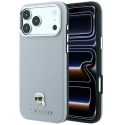 Karl Lagerfeld Grained Karl Head Metal MagSafe maciņš iPhone 18 Pro Max / 17 Pro Max - pelēks Karl Lagerfeld Grained Karl Head Metal MagSafe maciņš iPhone 18 Pro Max / 17 Pro Max - pelēks