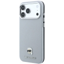 Karl Lagerfeld Grained Karl Head Metal MagSafe maciņš iPhone 18 Pro Max / 17 Pro Max - pelēks Karl Lagerfeld Grained Karl Head Metal MagSafe maciņš iPhone 18 Pro Max / 17 Pro Max - pelēks