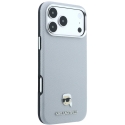 Чехол Karl Lagerfeld Grained Karl Head Metal MagSafe для iPhone 18 Pro Max / 17 Pro Max - Серый Чехол Karl Lagerfeld Grained Karl Head Metal MagSafe для iPhone 18 Pro Max / 17 Pro Max - Серый