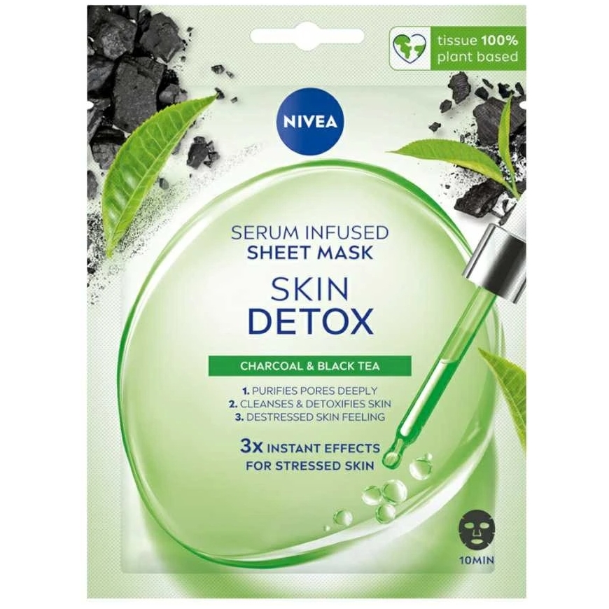 Nivea Skin Detox seerumiga lõhnav lehtmask