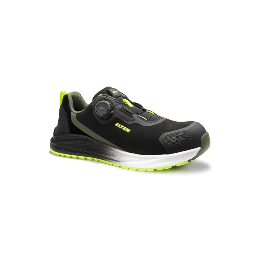 ELTEN Leevi XXNF BOA Musta-Lime Madal ESD S3 Kingad, must 48