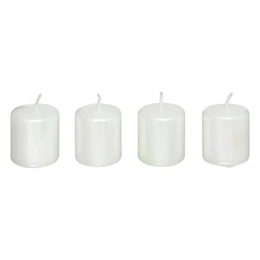 ATMOSPHERA CANDLES SATIN WHITE 4x40G