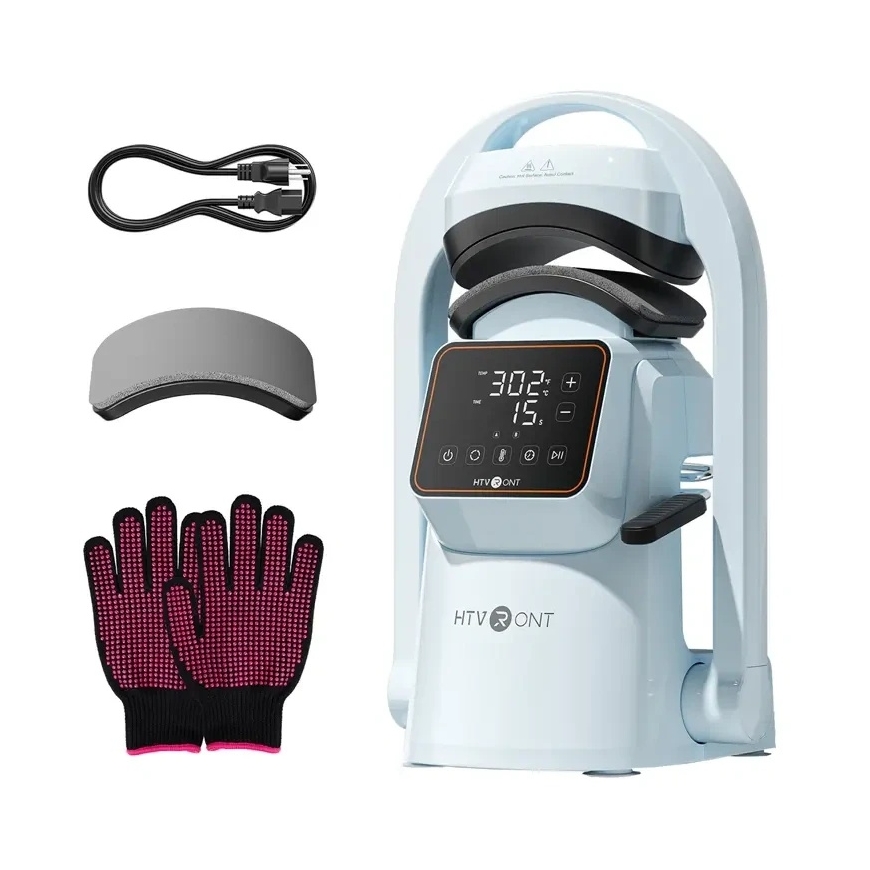 HTVRONT A300 Auto Cap Press Printer (Light Blue) – 4
