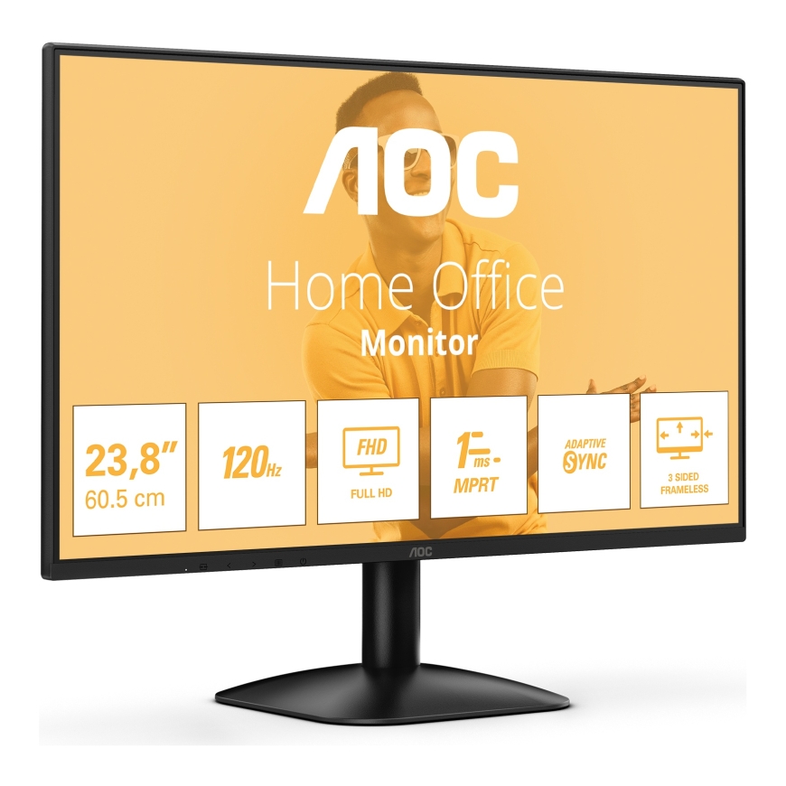 AOC 24B31H tietokoneen litteä näyttö 60,5 cm (23.8") 1920 x 1080 pikseliä Full HD Musta – 2