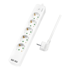 LogiLink LPS249U удлинитель 1,5 m 5 розетка(и) Для помещений Белый
