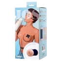 Toyfa JOS LULU, Двусторонний мастурбатор, TPR, плоть, 14,5 см Toyfa JOS LULU, Двусторонний мастурбатор, TPR, плоть, 14,5 см