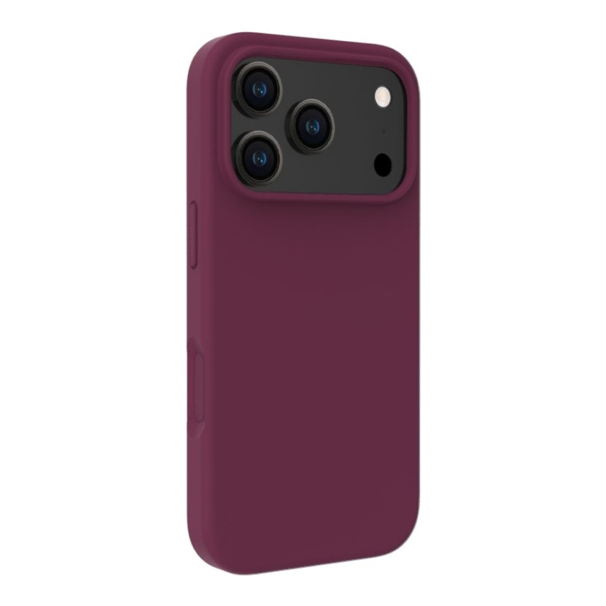 Apple iPhone 18 Pro Premium Magsafe pehme puudutus silikoonkaitse Burgundia