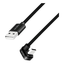 LogiLink CU0195 USB kabelis USB 2.0 3 m USB A USB C 0,48 Gbit/s 60 W Juoda