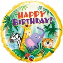 Folat Foil Balloon "Happy Birthday Jungle" 45cm Folat Foil Balloon "Happy Birthday Jungle" 45cm
