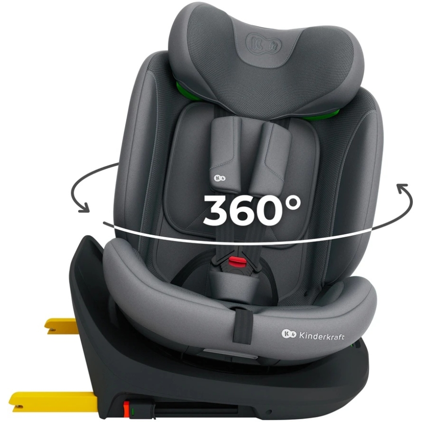 KINDERKRAFT car seat I-GROW 2 PLUS, 40-150 cm, Gray, KCIGRO02GRYPL00 – 4