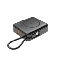 Gembird Powerbank 10000mAh 1xUSB-C/1xUSB-A 20W Langaton 15W Musta